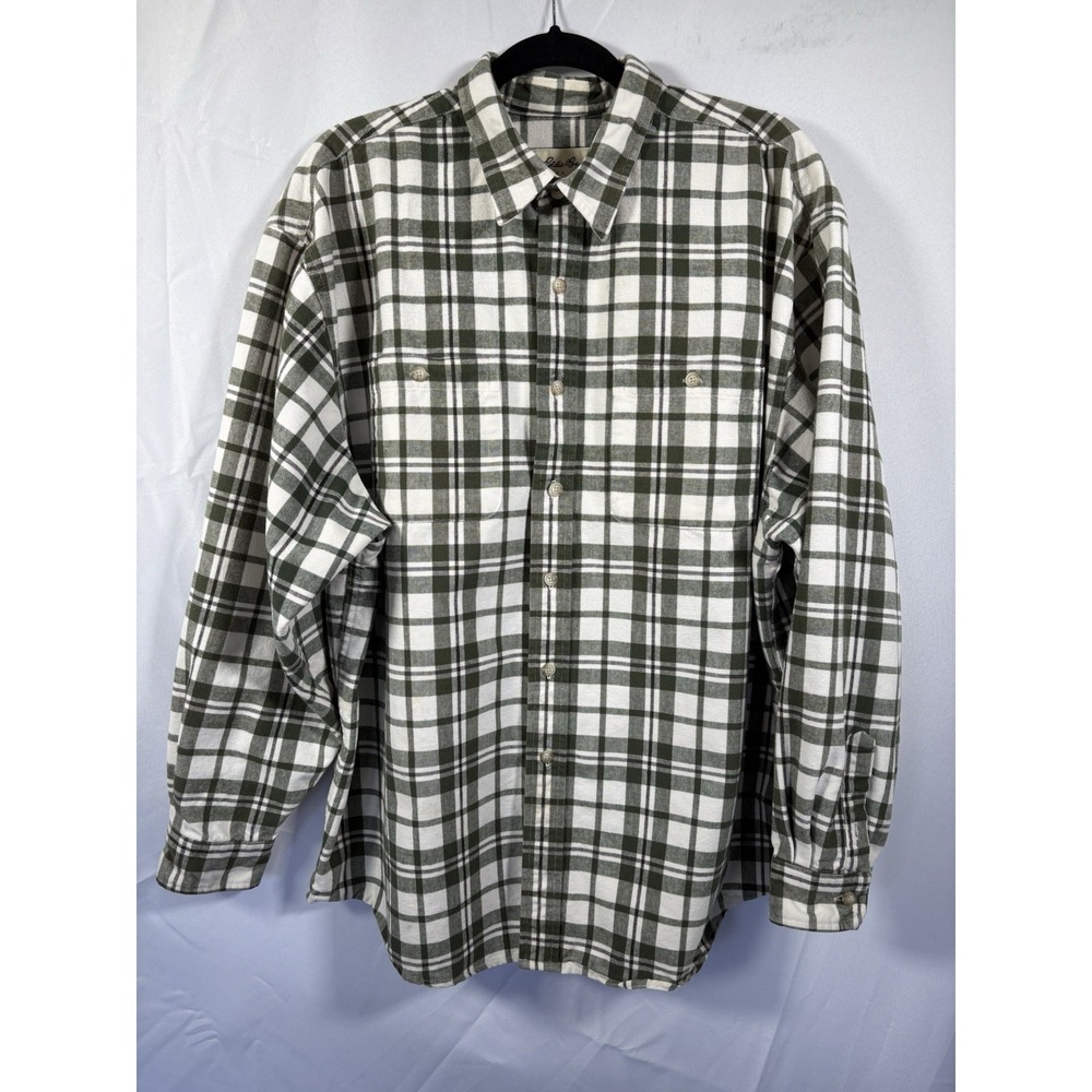 Eddie‎ Bauer Flannel Shirt Size XL long sleeve button up plaid